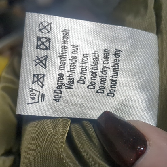 PARISIAN COLLECTION* military/moto jacket knit cuffs waist& neck multi zip sz SM - Picture 13 of 13